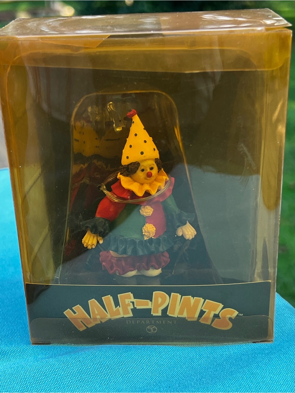 Department 56 Half-Pints Clown village figure or cake topper.  Retired piece.